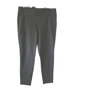 Max edition pointe dress pants. black with gray strip sz L NWT office profession